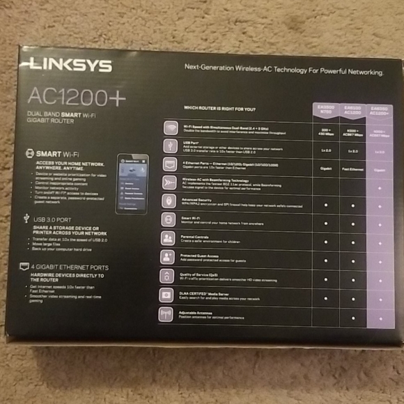 Linksys AC1200+Router - Picture 2 of 2